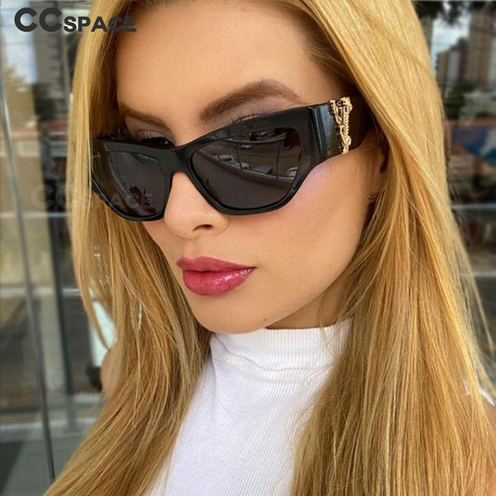 CCspace Women's Full Rim Cat Eye Resin Frame Sunglasses 46538 Sunglasses CCspace Sunglasses