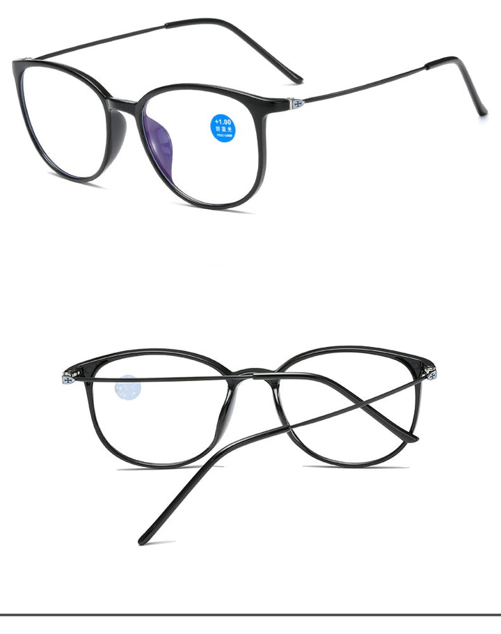 Yimaruili Unisex Full Rim Acetate Frame Myopic Or Presbyopic Anti Blue Light Reading Glasses Y872 Reading Glasses Yimaruili Eyeglasses