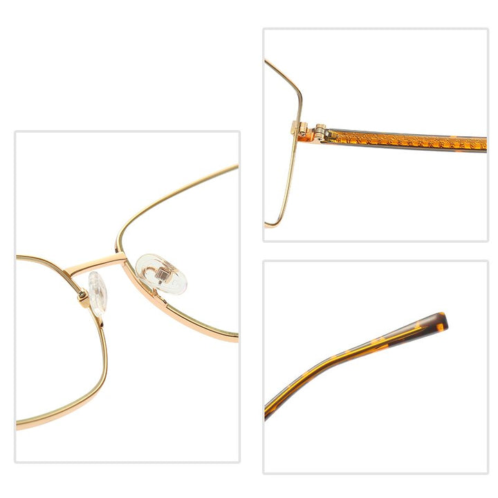 Hotochki Women's Full Rim Cat Eye Alloy Frame Eyeglasses 3003 Full Rim Hotochki