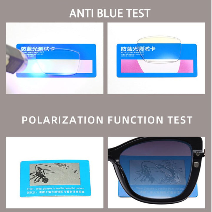 CCspace Unisex Full Rim Cat Eye Tr 90 Titanium Frame Eyeglasses Clip On Sunglasses 53752 With Clip Ons CCspace