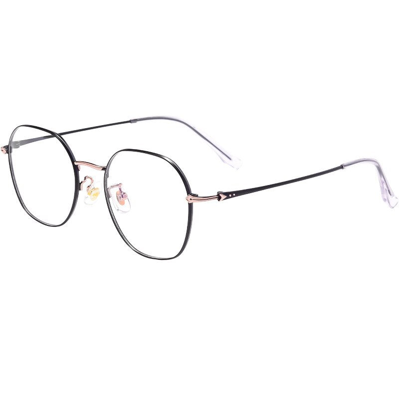 Hotochki Unisex Full Rim Oval Alloy Frame Eyeglasses 53059 Full Rim Hotochki