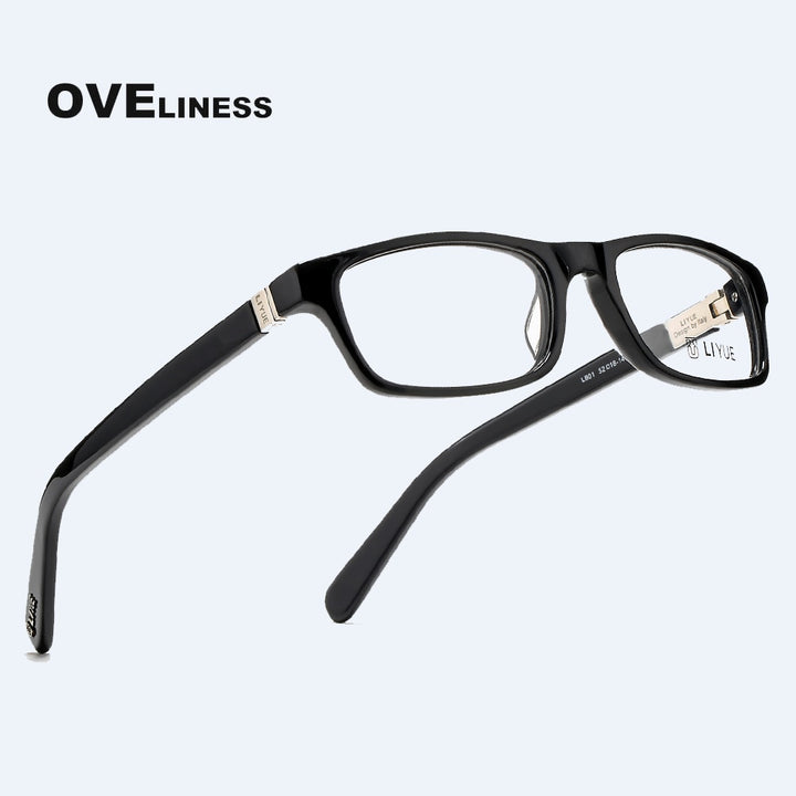 Oveliness Unisex Full Rim Square Acetate Eyeglasses Lb01 Full Rim Oveliness