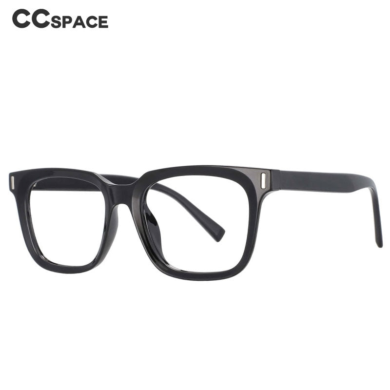 CCspace Unisex Full Rim Square Tr 90 Titanium Frame Eyeglasses 53829 Full Rim CCspace