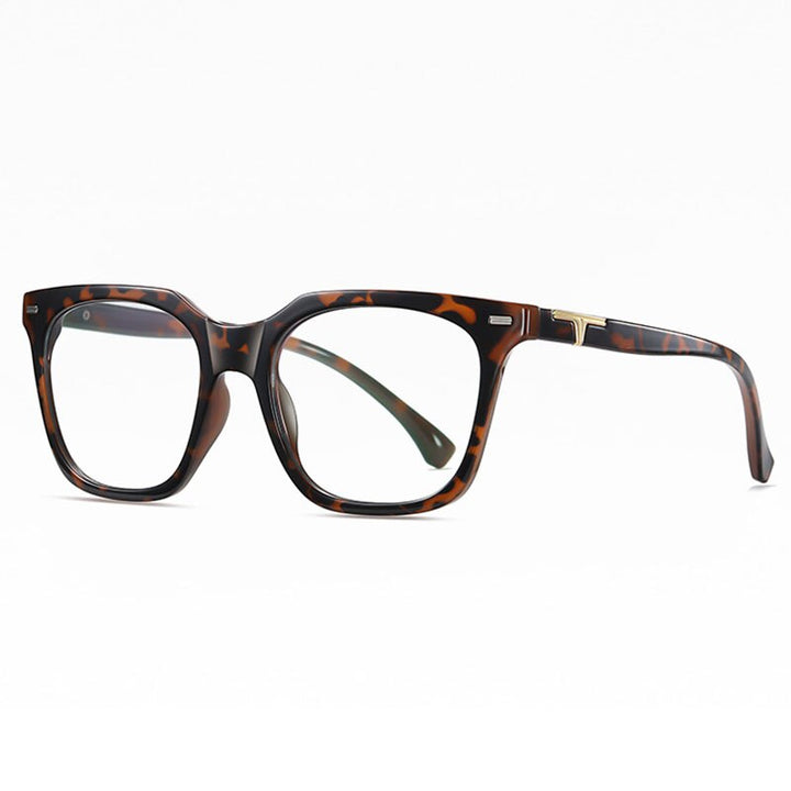 Hotochki Unisex Full Rim Big Square Tr 90 Eyeglasses St6915 Full Rim Hotochki