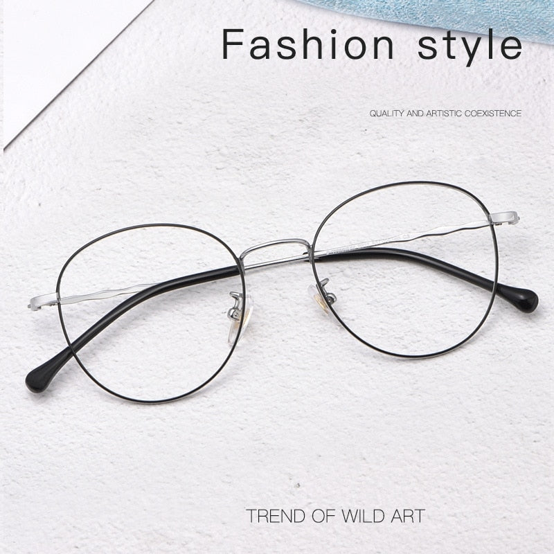 Yimaruili Unisex Full Rim Round Titanium Frame Eyeglasses 2011 Full Rim Yimaruili Eyeglasses
