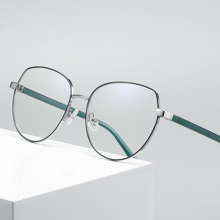 Hotochki Women's Full Rim Oval TR-90 Resin Alloy Frame Eyeglasses 3005 Full Rim Hotochki
