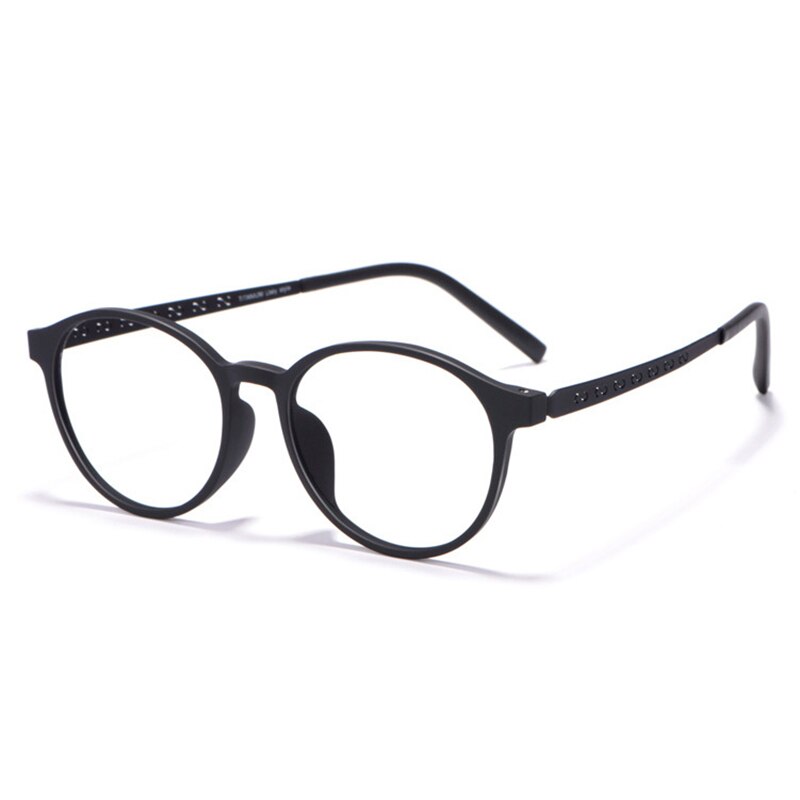 Hotony Unisex Full Rim TR 90 Resin Titantium Temple Frame Eyeglasses 8868 Full Rim Hotony black