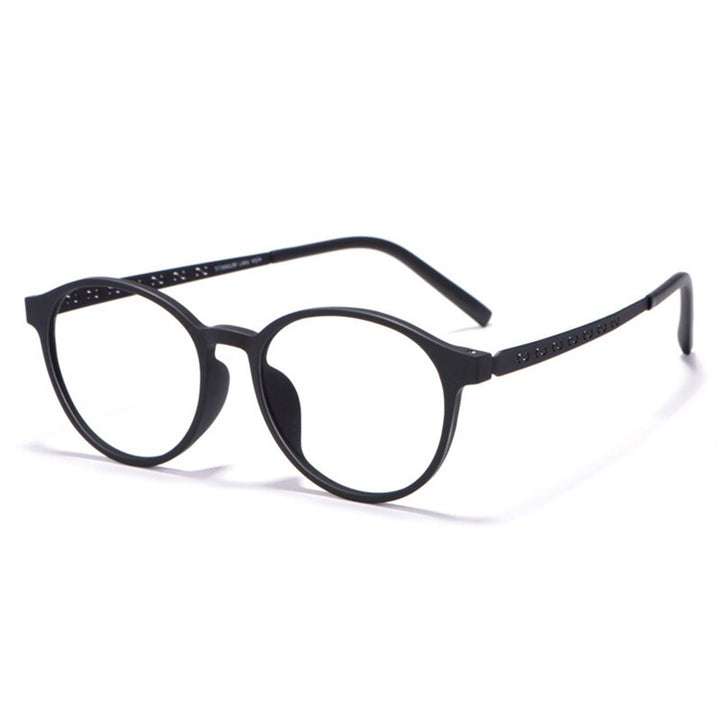 Hotony Unisex Full Rim TR 90 Resin Titantium Temple Frame Eyeglasses 8868 Full Rim Hotony black