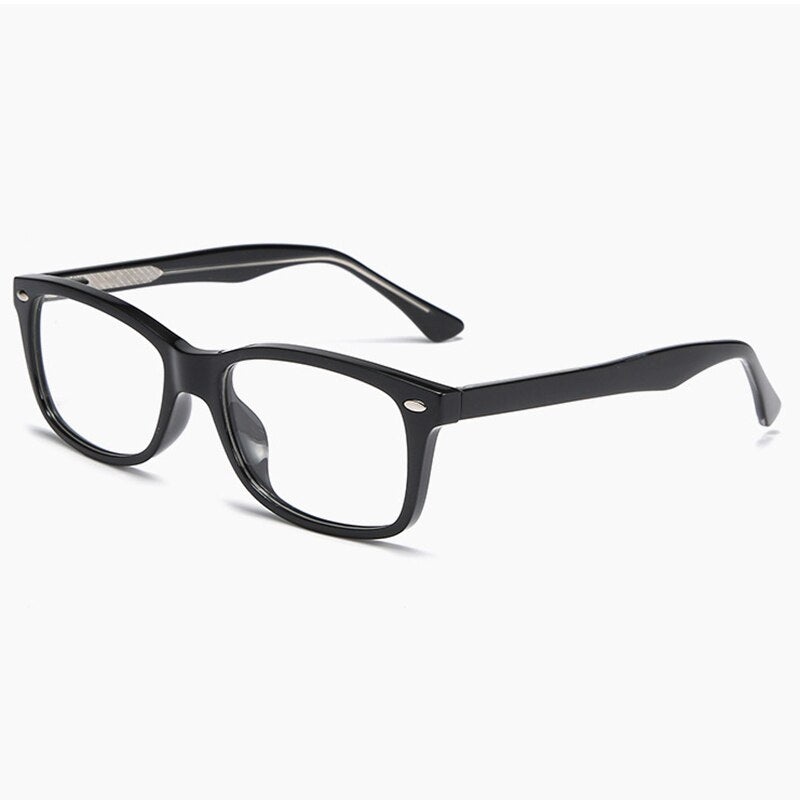 Hotony Women's Full Rim Square Acetate Frame Eyeglasses 2008 Full Rim Hotony black