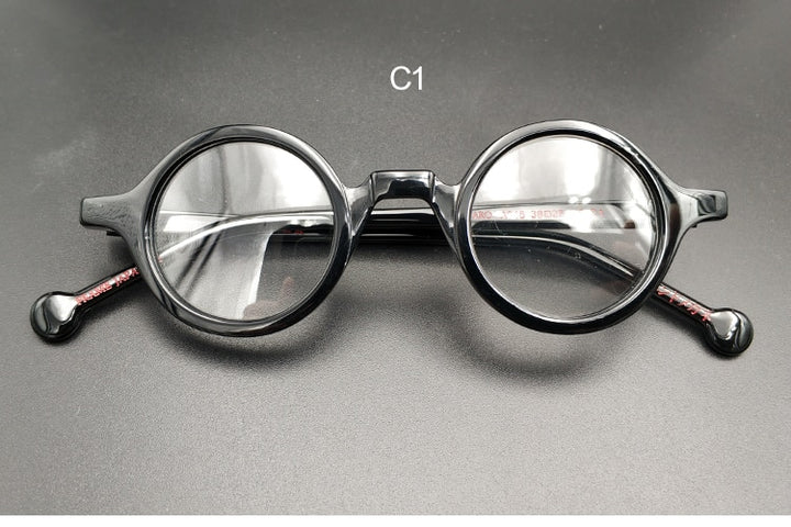 Yujo Unisex Full Rim Round Reading Glasses Acetate Y031 Reading Glasses Yujo China 0 C1