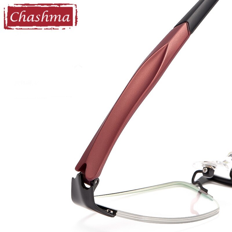 Chashma Men's Semi Rim Square Alloy Eyeglasses 8826 Semi Rim Chashma