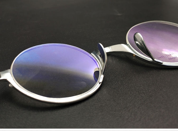 Yujo Unisex Semi Rim Square Titanium Eyeglasses Y024 Semi Rim Yujo