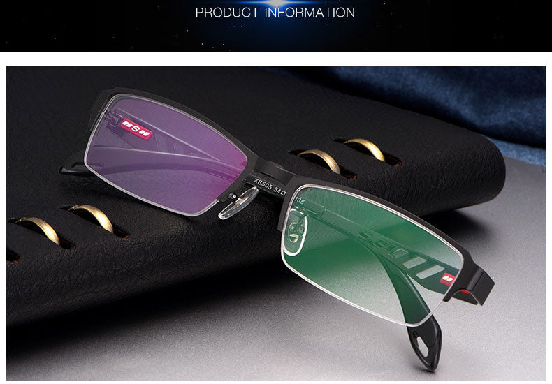 Reven Jate Xs505 Unisex Semi Rim Alloy Tr 90  Eyeglasses Semi Rim Reven Jate