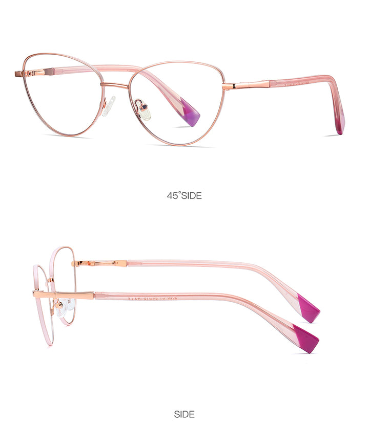 Gmei Women's Full Rim Alloy Cat Eye Frame Eyeglasses 3020 Full Rim Gmei Optical
