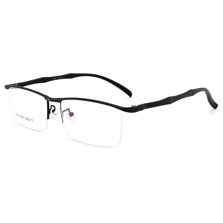 Gmei Men's Eyeglasses Browline Half Rim Metal Alloy S61007 Semi Rim Gmei Optical