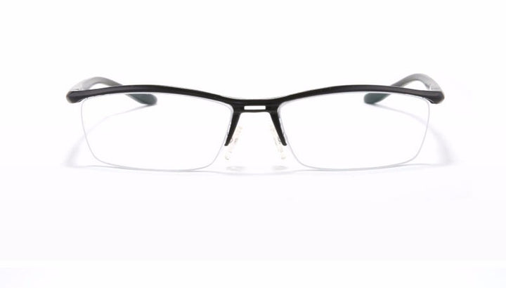 Hdcrafter Unisex Semi Rim Rectangle Titanium Frame Eyeglasses Lv130 Semi Rim Hdcrafter Eyeglasses