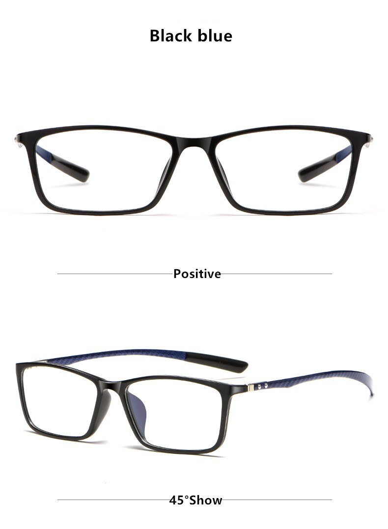 Yimaruili Men's Full Rim Carbon Fiber Frame Eyeglasses H0017 Full Rim Yimaruili Eyeglasses