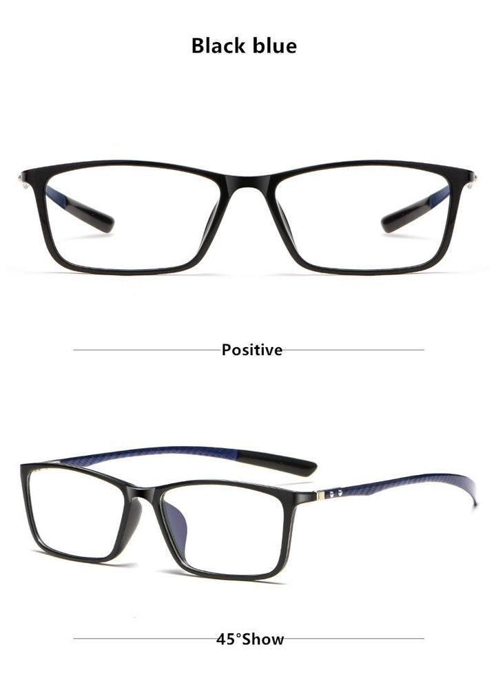 Yimaruili Men's Full Rim Carbon Fiber Frame Eyeglasses H0017 Full Rim Yimaruili Eyeglasses