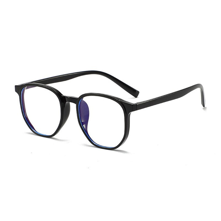 KatKani Unisex Full RIm Square TR 90 Frame Eyeglasses 272219 Full Rim KatKani Eyeglasses Brihgt Black  