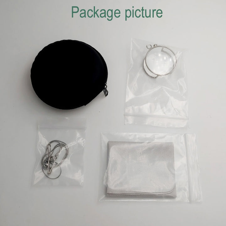 Yujo Unisex Full Rim Round Alloy Single Lens Monocle With Chain Y034 Monocle Yujo