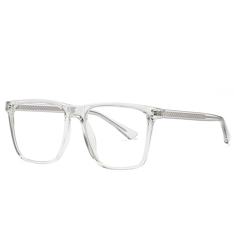 Hotochki Women's Full Rim Square TR-90 Resin Frame Eyeglasses 2023 Full Rim Hotochki Transparent