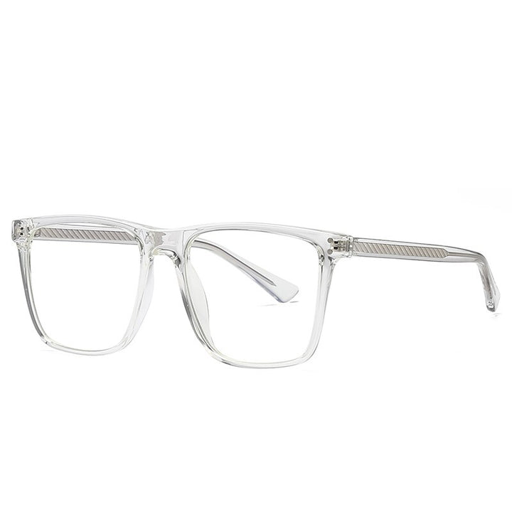 Hotochki Women's Full Rim Square TR-90 Resin Frame Eyeglasses 2023 Full Rim Hotochki Transparent