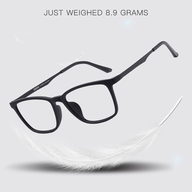 Hotony Unisex Full Rim Square Ultem Frame Eyeglasses 8808 Full Rim Hotony