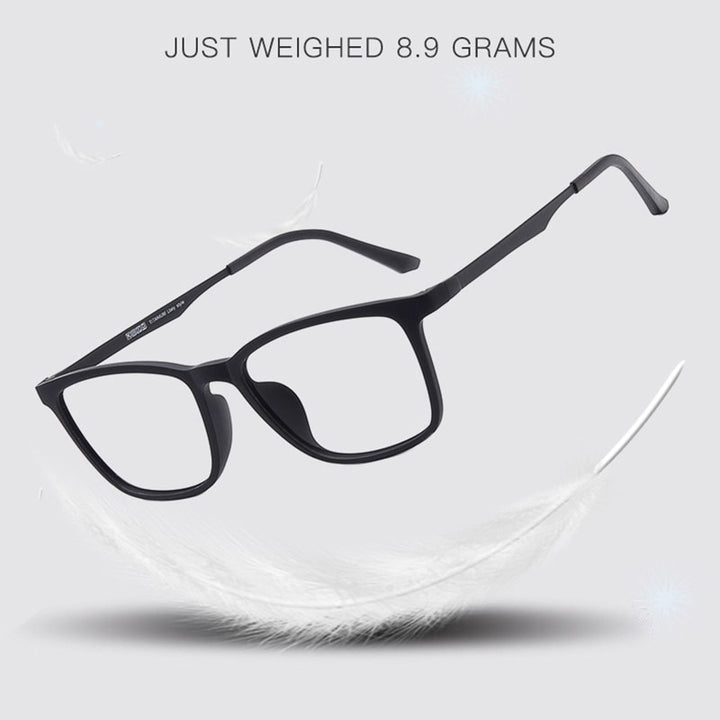 Hotony Unisex Full Rim Square Ultem Frame Eyeglasses 8808 Full Rim Hotony