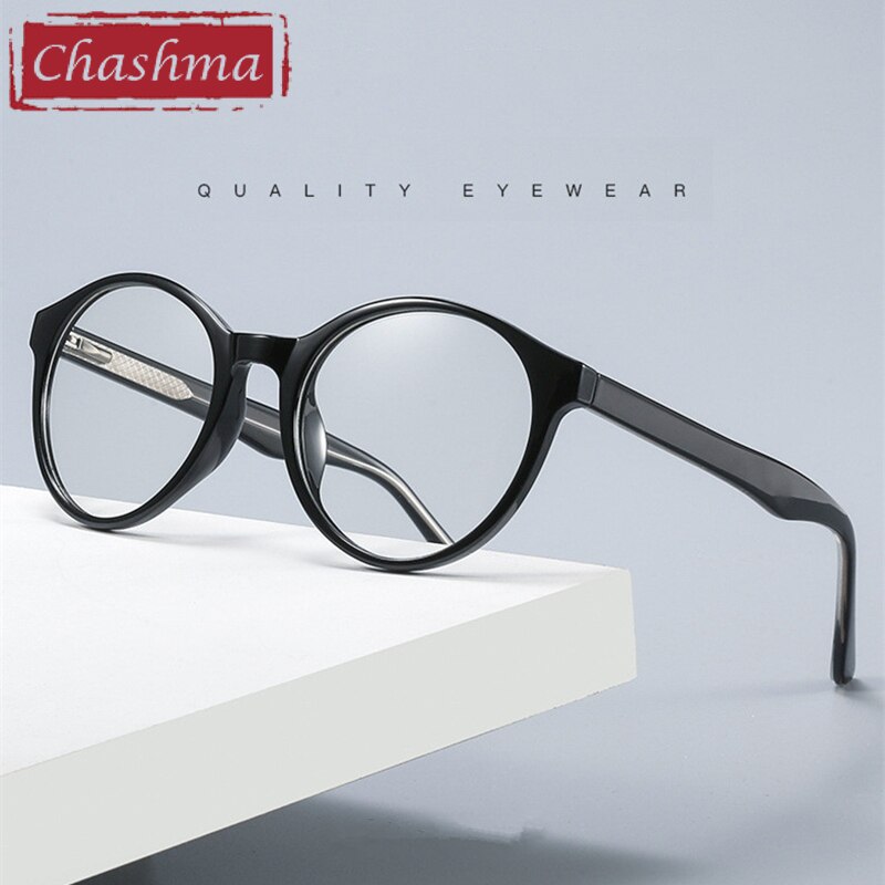 Chashma Unisex Full Rim Round Acetate Eyeglasses 2007 Full Rim Chashma