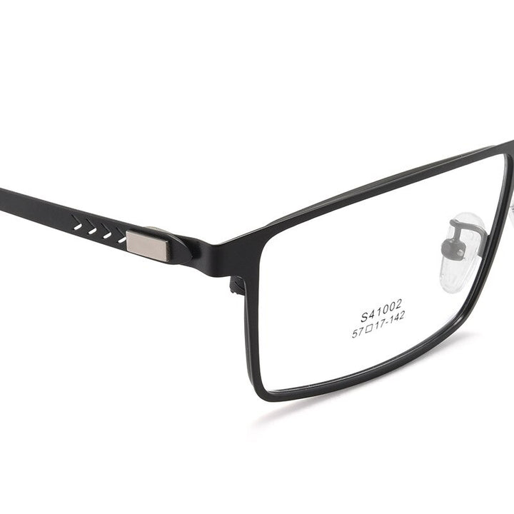 Handoer Men's Full Rim Square Alloy Eyeglasses 41002 Full Rim Handoer   