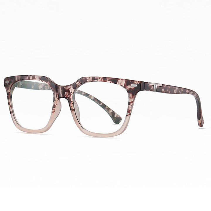 Hotochki Unisex Full Rim Big Square Tr 90 Eyeglasses St6915 Full Rim Hotochki