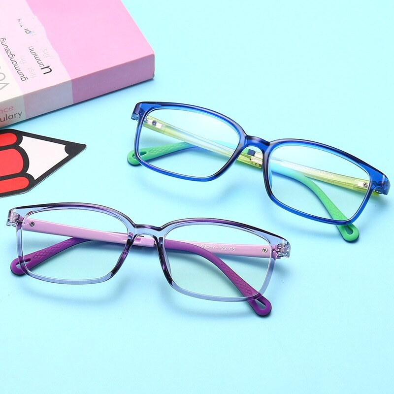 Yimaruili Unisex Children's Full Rim Silicone Frame Eyeglasses F1817 Full Rim Yimaruili Eyeglasses