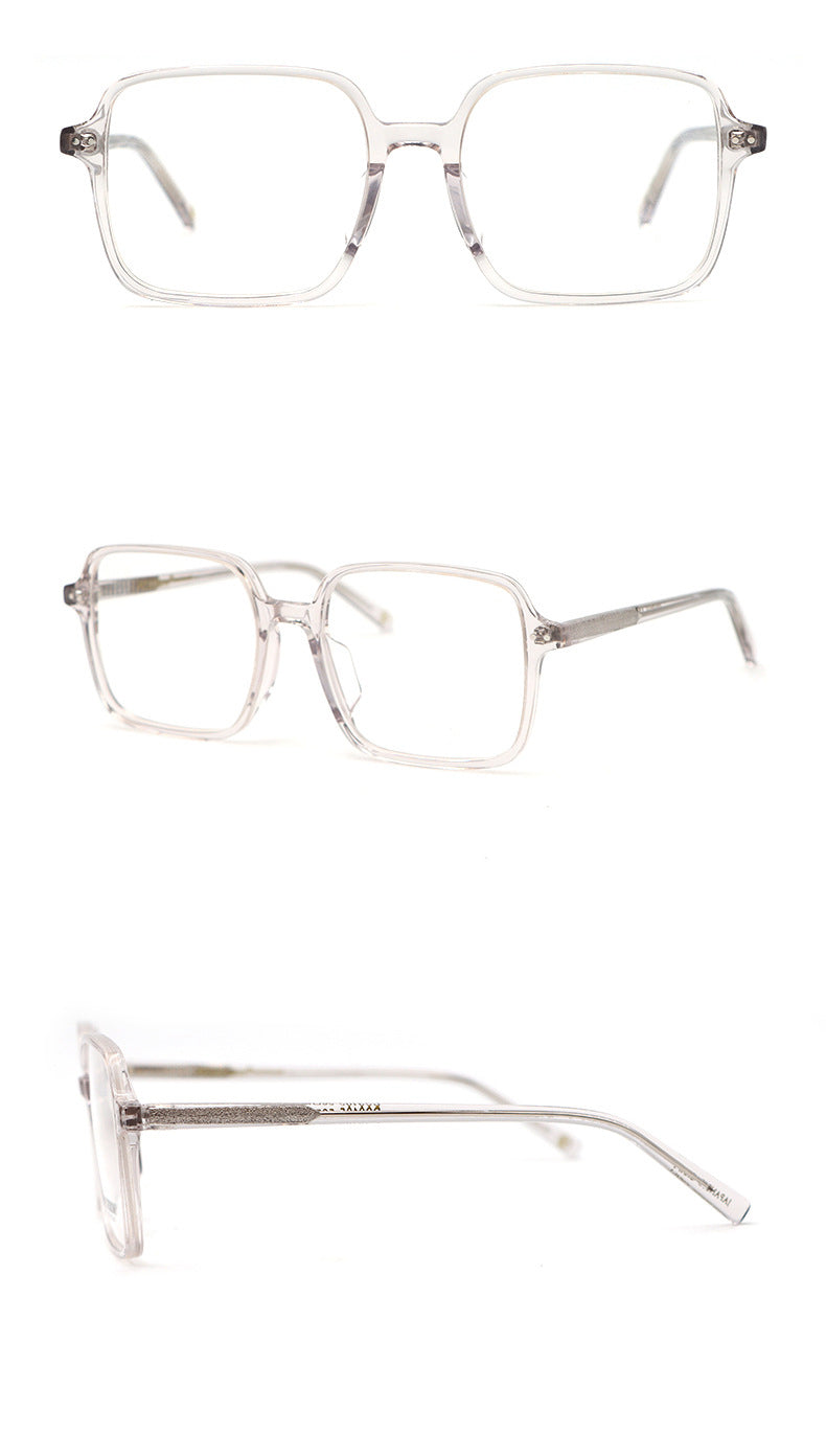 Hdcrafter Women's Full Rim Oversized Square Acetate Frame Eyeglasses Ps9105 Full Rim Hdcrafter Eyeglasses