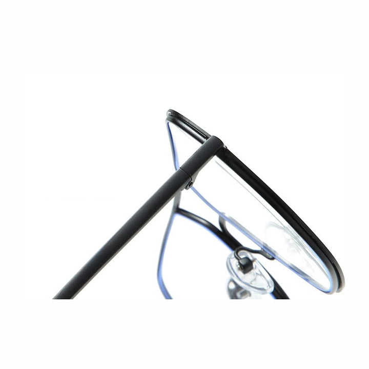 Hotony Unisex Full Rim Double Bridge Polygonal Alloy Frame Eyeglasses 60803 Full Rim Hotony