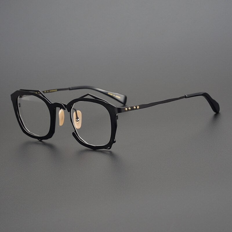 Gatenac Unisex Full Rim Square Titanium Alloy Frame Eyeglasses Gxyj360 Full Rim Gatenac 2