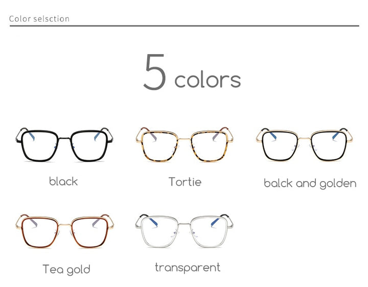 Hotochki Unisex Full Rim Alloy Metal Round Frame Eyeglasses 5206 Full Rim Hotochki