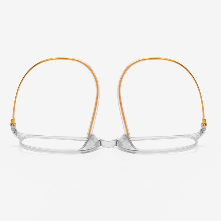Hotony Unisex Full Rim Square TR 90 Alloy Frame Eyeglasses 2212 Full Rim Hotony