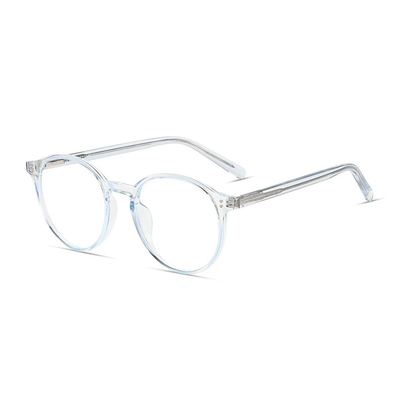 Handoer Unisex Full Rim Round Tr 90 Eyeglasses 210 Full Rim Handoer Blue