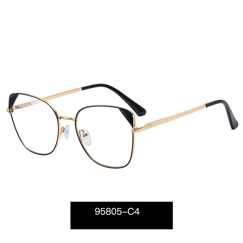 Hotony Women's Full Rim Cat Eye TR 90 Resin Alloy Frame Eyeglasses 95805 Full Rim Hotony C4