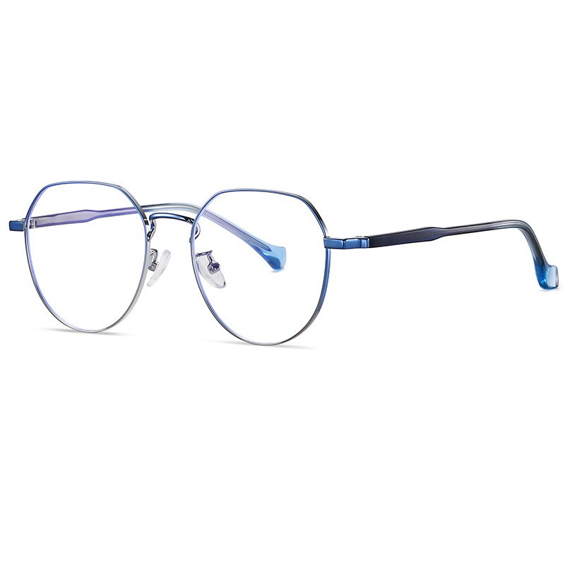 Handoer Unisex Full Rim Irregular Round Alloy Eyeglasses Ld219 Full Rim Handoer C41-P81