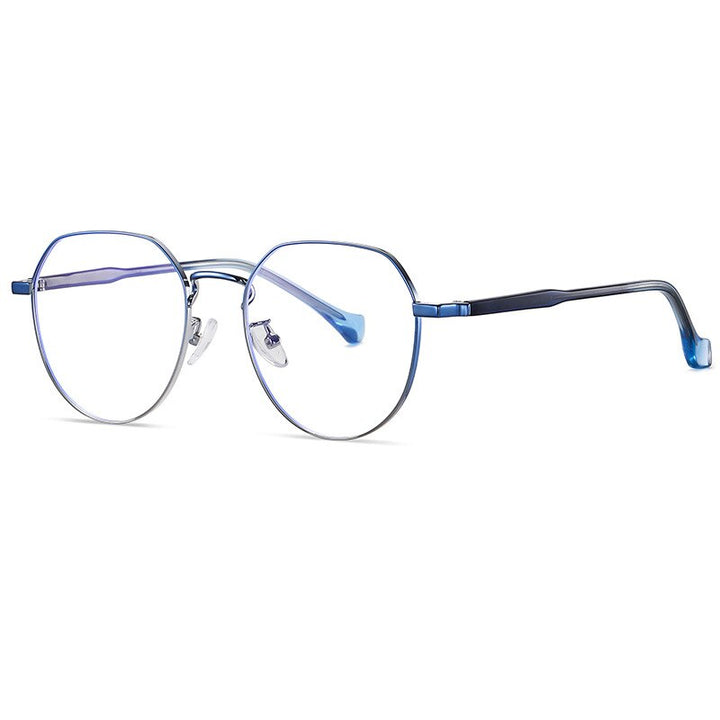 Handoer Unisex Full Rim Irregular Round Alloy Eyeglasses Ld219 Full Rim Handoer C41-P81