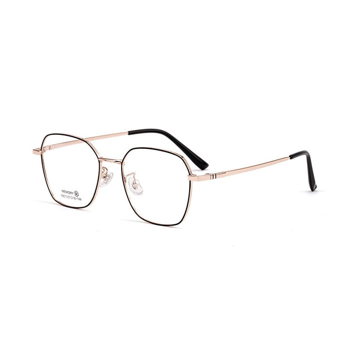 Hotochki Unisex Full Rim Polygon Memory Alloy Frame Eyeglasses 68013 Full Rim Hotochki