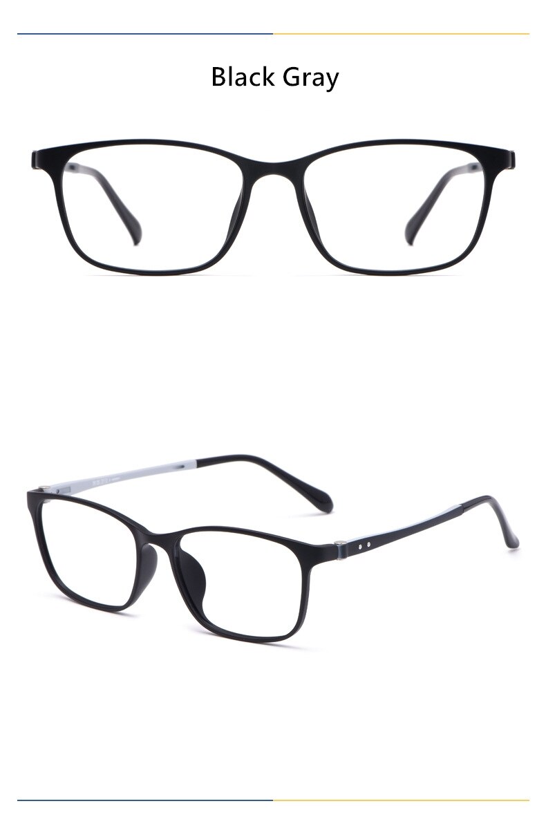 Yimaruili Unisex Full Rim Ultem/Steel Frame Eyeglasses 1939TR Full Rim Yimaruili Eyeglasses