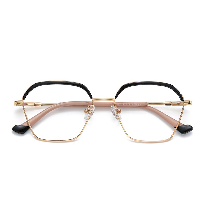 Gmei Women's Full Rim Alloy Square Frame Eyeglasses 3017 Full Rim Gmei Optical C6