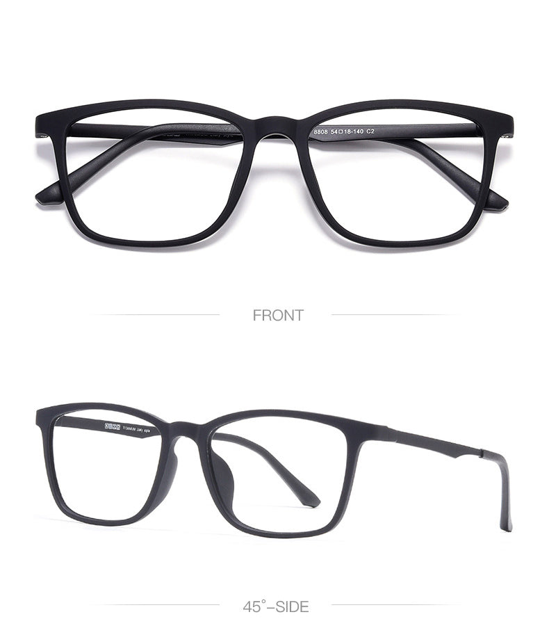Hotony Unisex Full Rim Square Ultem Frame Eyeglasses 8808 Full Rim Hotony