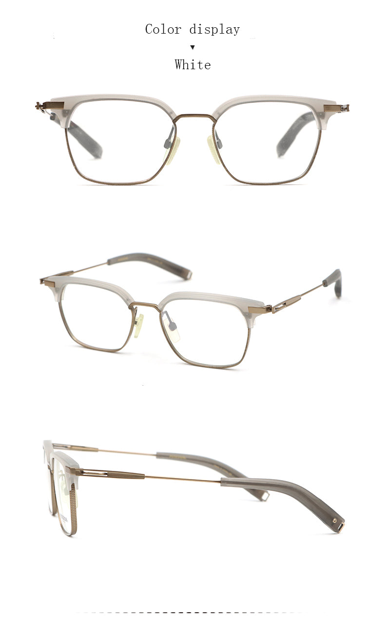 Hdcrafter Unisex Full Rim Square Titanium Frame Eyeglasses Ps7399 Full Rim Hdcrafter Eyeglasses