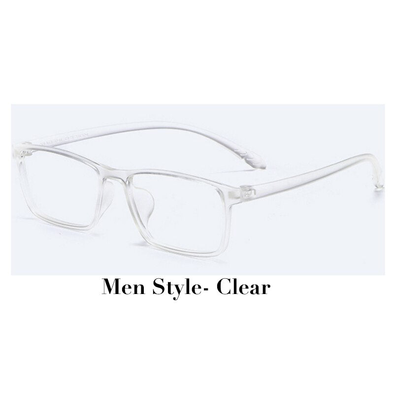 Hotochki Unisex Full Rim TR-90 Resin Frame Eyeglasses X1x2 Full Rim Hotochki MenStyle-Clear