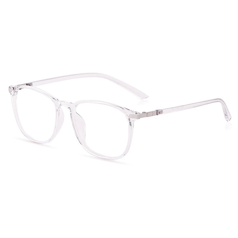 Yimaruili Unisex Full Rim TR 90 Resin Round Frame Eyeglasses 6621 Full Rim Yimaruili Eyeglasses Transparent Pink