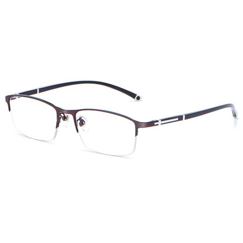 Hotochki Unisex Full/Semi Rim Alloy Frame Eyeglasses P9211 Semi Rim Hotochki