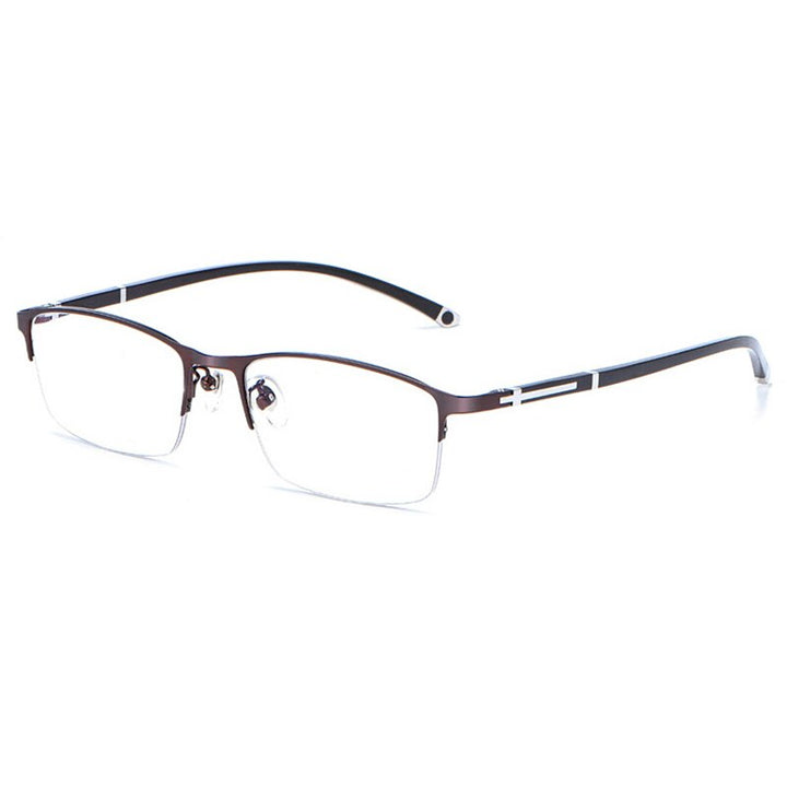 Hotochki Unisex Full/Semi Rim Alloy Frame Eyeglasses P9211 Semi Rim Hotochki